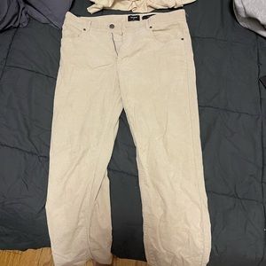 White/Cream Corduroy Pants